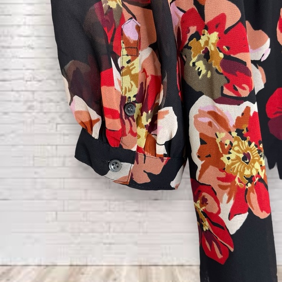 Madewell Tie-Back Bubble-Sleeve Top in French Rose Size XXS NWT - Picture 5 of 9